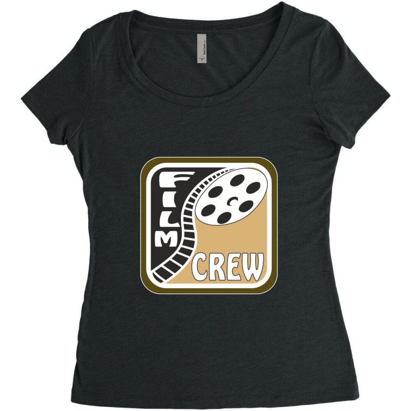 Film Reel Cinema Film Crew Women's Triblend Scoop T-shirt by NicholetteJeanHastings | Artistshot