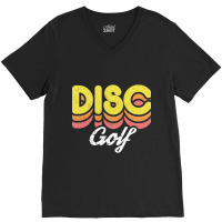 Retro Disc Golf V-neck Tee | Artistshot