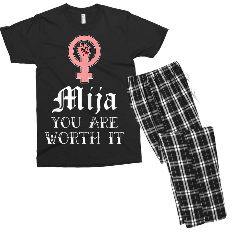 Womens Latinx Latina Empowerment Brave Strong Latina Power Feminist Men's T-shirt Pajama Set by BRANDONARKER | Artistshot