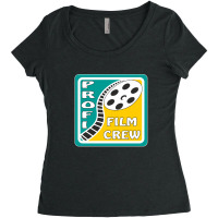 Film Reel Cinema Professional Film Crew Women's Triblend Scoop T-shirt | Artistshot