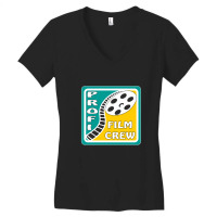 Film Reel Cinema Professional Film Crew Women's V-neck T-shirt | Artistshot