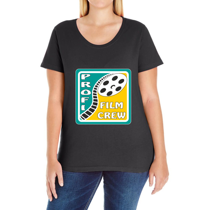 Film Reel Cinema Professional Film Crew Ladies Curvy T-Shirt by NicholetteJeanHastings | Artistshot