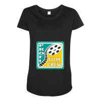 Film Reel Cinema Professional Film Crew Maternity Scoop Neck T-shirt | Artistshot