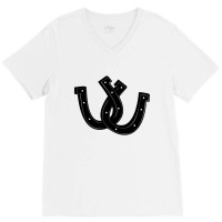 Double Horseshoe V-neck Tee | Artistshot