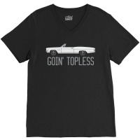 Going Topless Ermine White V-neck Tee | Artistshot