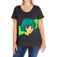 Manga Anime Japanese Vaporwave Retro Futuristic Aesthetic Ladies Curvy T-shirt | Artistshot