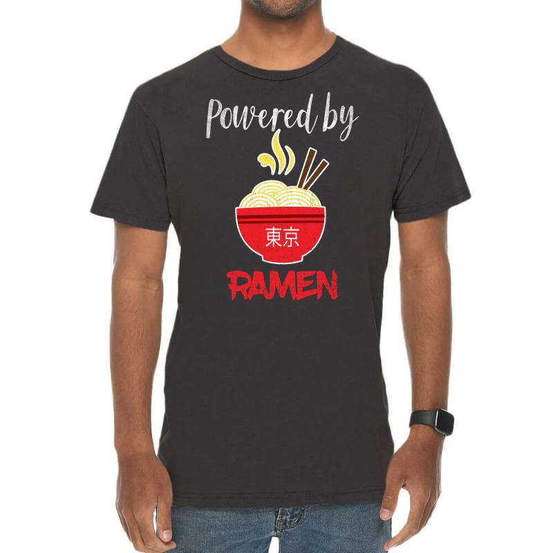 Powered By Ramen Hoodie  Vintage Retro Noodle Top Vintage T-shirt | Artistshot