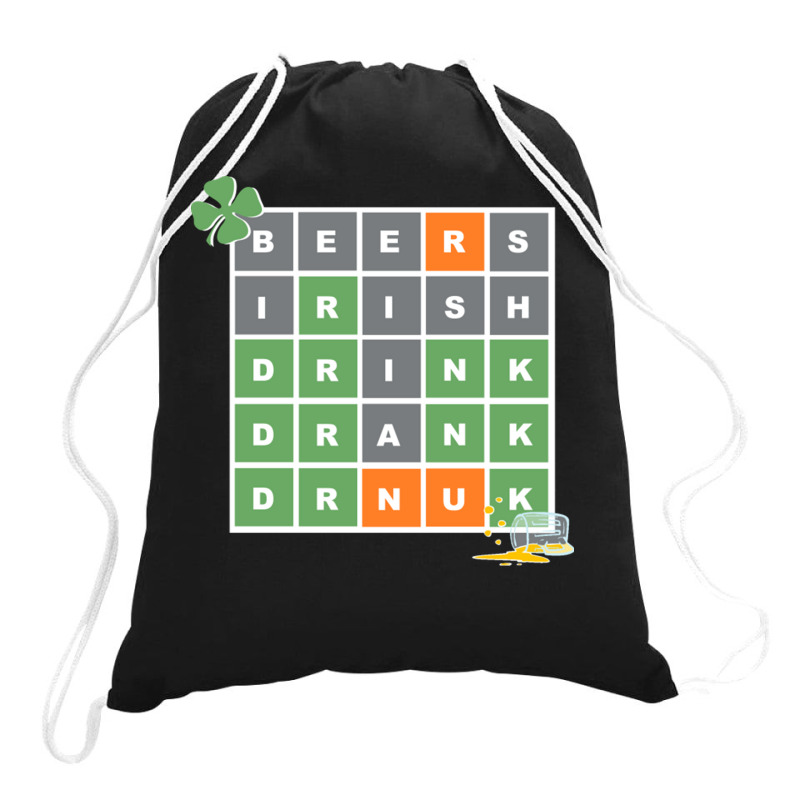 Wordle St Patricks Day Drawstring Bags | Artistshot