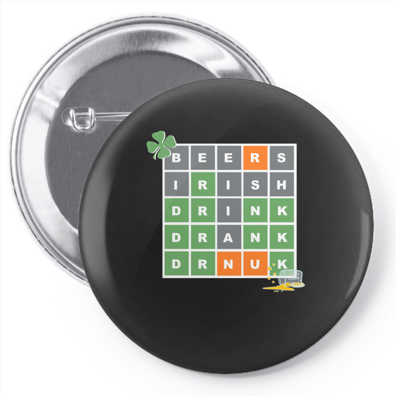 Wordle St Patricks Day Pin-back Button | Artistshot