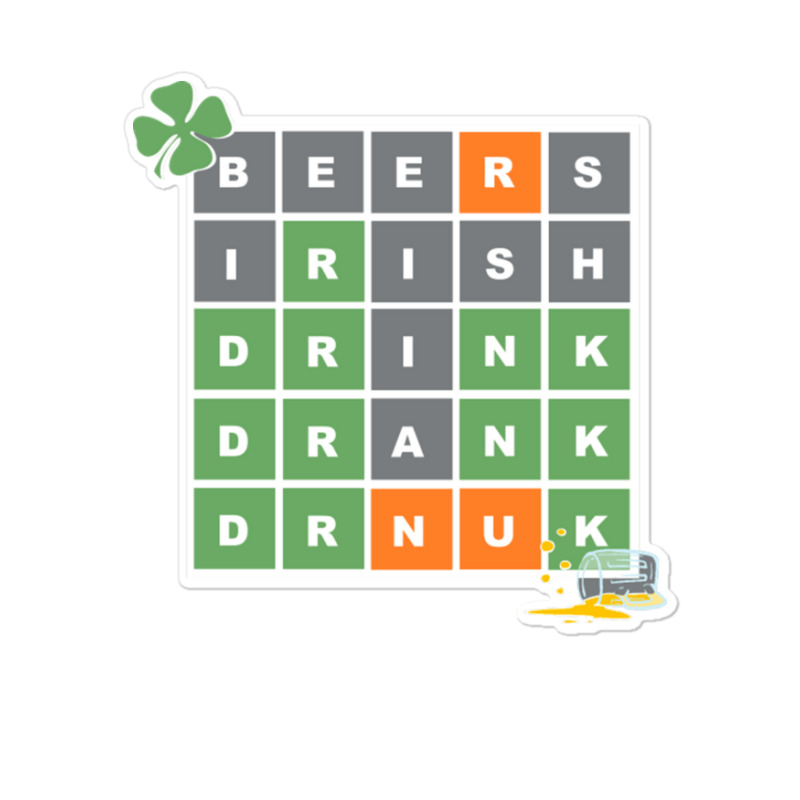 Wordle St Patricks Day Sticker | Artistshot