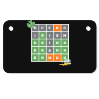 Wordle St Patricks Day Motorcycle License Plate | Artistshot