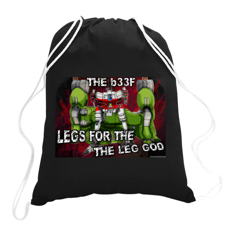 Mechwarrior  The Leg God Drawstring Bags | Artistshot