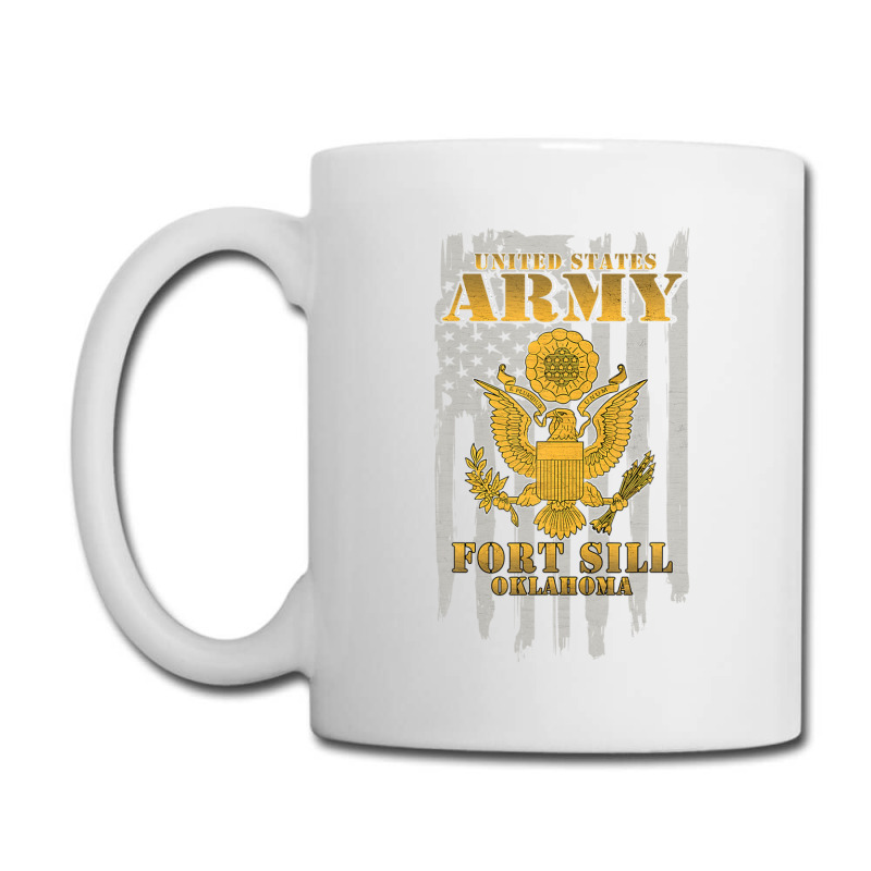 Fort Sill Oklahoma Us Army American Flag Vintage Retro Gift Coffee Mug | Artistshot