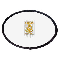 Fort Sill Oklahoma Us Army American Flag Vintage Retro Gift Oval Patch | Artistshot