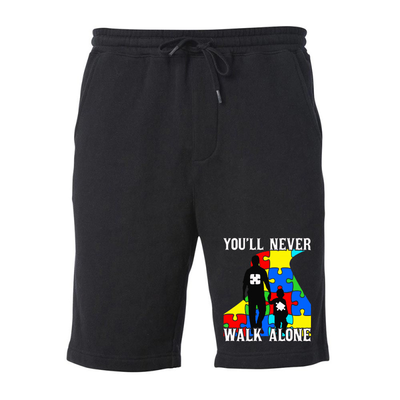 Never Walk Alone   Father And Son Fleece Short | Artistshot