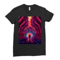 Cyberpunk Futuristic Dystopian World Ladies Fitted T-shirt | Artistshot