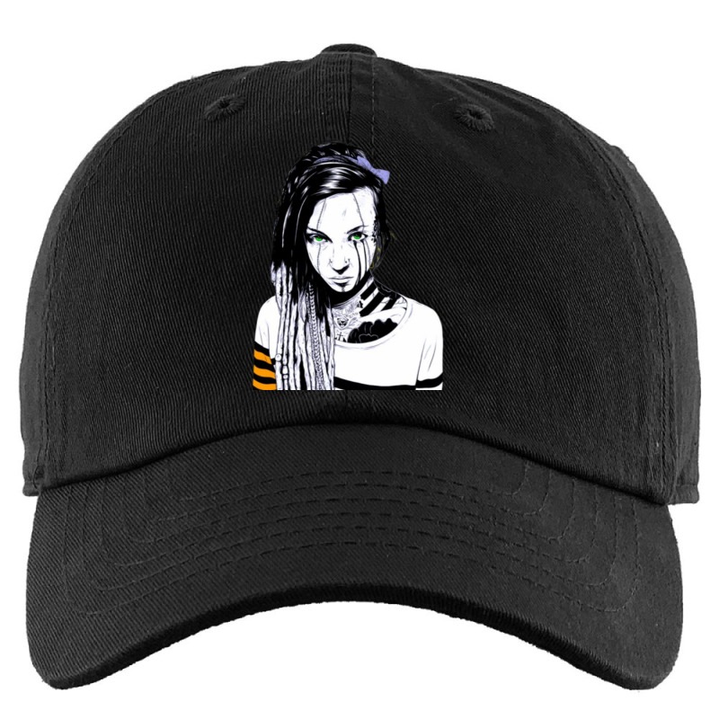 Cyberpunk Girl Futurist Kids Cap by KelliBrimner | Artistshot