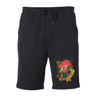 Mushroom Planty Turtle Fleece Short | Artistshot