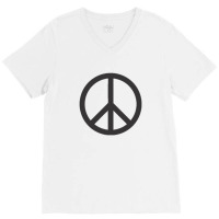 Peace Symbol V-neck Tee | Artistshot