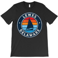 Lewes Delaware De Vintage Sailboat Retro 70s T-shirt | Artistshot