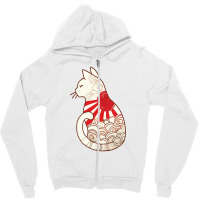 Sunset Spirit Cat Zipper Hoodie | Artistshot