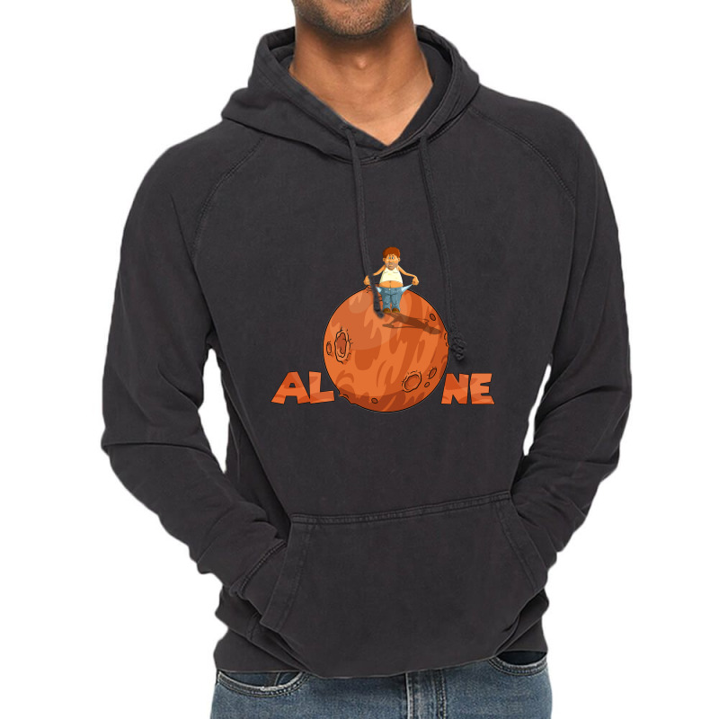 Alone Art Planet Vintage Hoodie by alecy soon | Artistshot