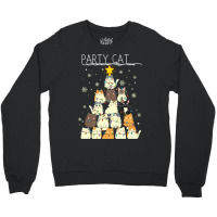 Funny Party Cat Crewneck Sweatshirt | Artistshot