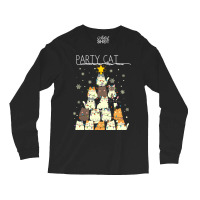 Funny Party Cat Long Sleeve Shirts | Artistshot