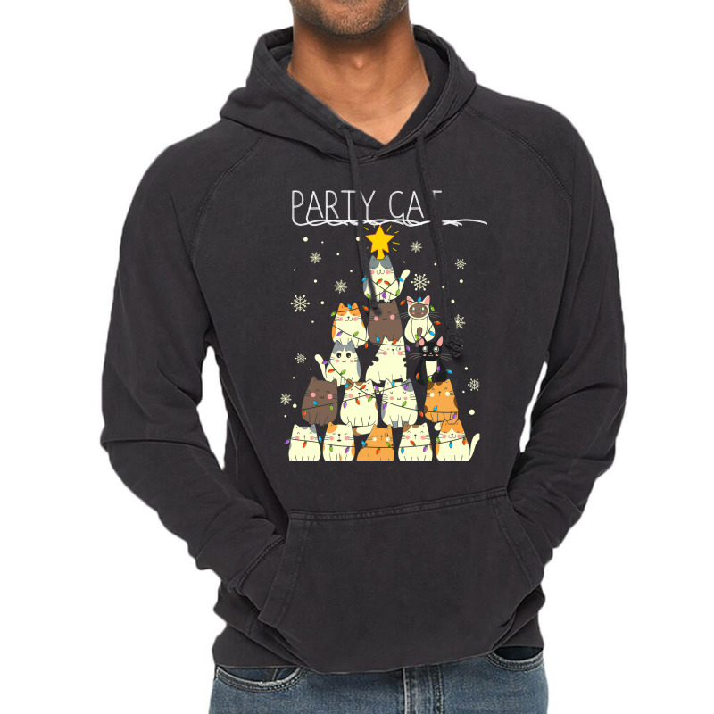 Funny Party Cat Vintage Hoodie | Artistshot