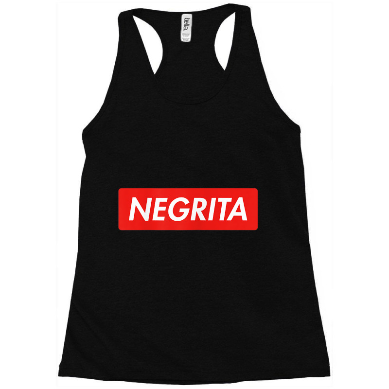 Womens Negrita Latina Afro Chica Bonita Black Spanish _004 Racerback Tank by BRANDONARKER | Artistshot