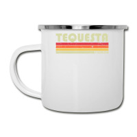 Tequesta Fl Florida City Home Roots Retro 70s 80s Camper Cup | Artistshot