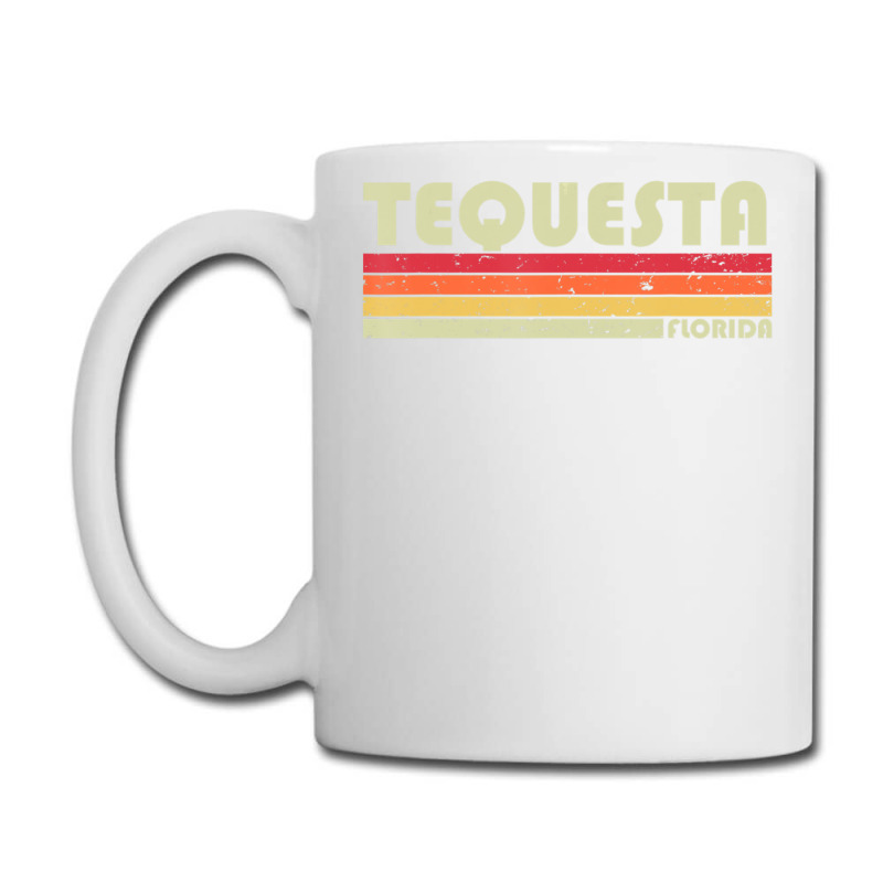 Tequesta Fl Florida City Home Roots Retro 70s 80s Coffee Mug | Artistshot