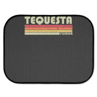 Tequesta Fl Florida City Home Roots Retro 70s 80s Rear Car Mat | Artistshot