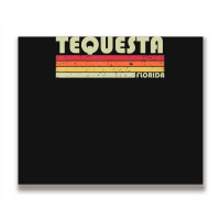 Tequesta Fl Florida City Home Roots Retro 70s 80s Metal Print Horizontal | Artistshot