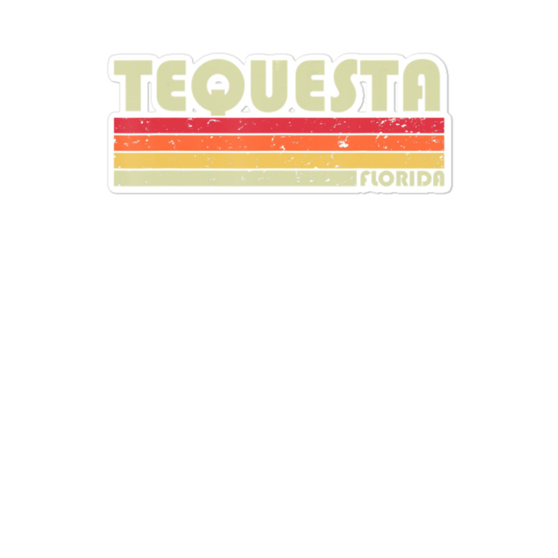 Tequesta Fl Florida City Home Roots Retro 70s 80s Sticker | Artistshot