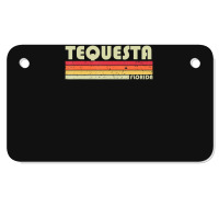 Tequesta Fl Florida City Home Roots Retro 70s 80s Motorcycle License Plate | Artistshot