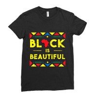 Black History  Black Is Beautiful African Colors Gift Ladies Fitted T-shirt | Artistshot