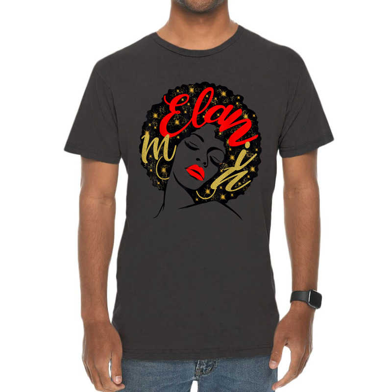 Gifts Afro Diva Ethnic Black Girl Magic Red Lips Melanin _001 Vintage T-Shirt by KYLEEORGE | Artistshot