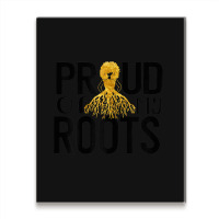 Womens Proud Of My Roots Women Black Pride Proud Melanin Poppin Metal Print Vertical | Artistshot