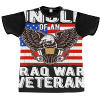 Limited Edition Mens Proud Uncle Of Iraq Veteran Patriotic Military Fa Graphic T-shirt | Artistshot