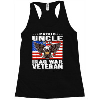 Limited Edition Mens Proud Uncle Of Iraq Veteran Patriotic Military Fa Racerback Tank | Artistshot