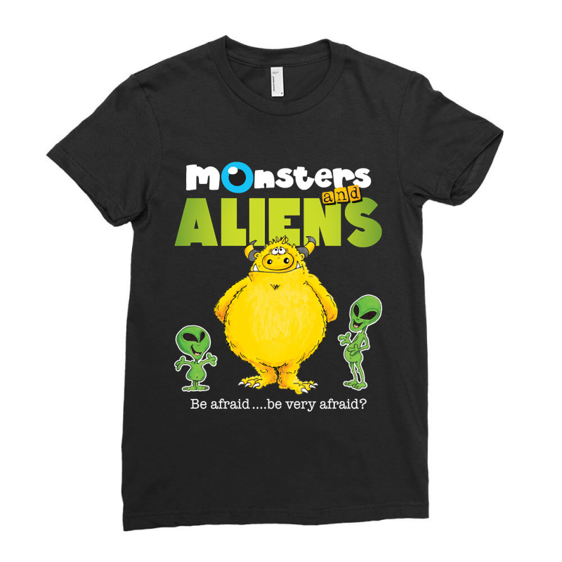 Limited Edition Monsters & Aliens V3 Ladies Fitted T-Shirt by Box Bingham | Artistshot