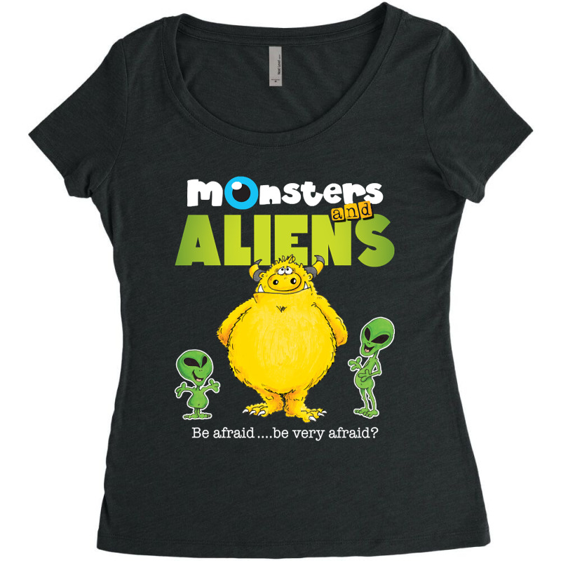 Limited Edition Monsters & Aliens V3 Women's Triblend Scoop T-shirt by Box Bingham | Artistshot