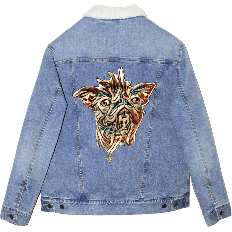 Ugly Animal Portrait Alone Unisex Sherpa-lined Denim Jacket | Artistshot