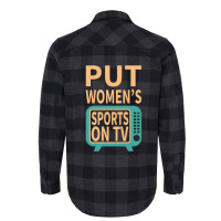 Put Women's Sports On Tv Flannel Shirt | Artistshot