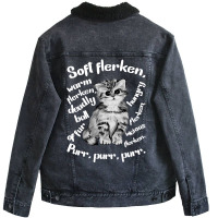 Soft Flerken For Dark Unisex Sherpa-lined Denim Jacket | Artistshot