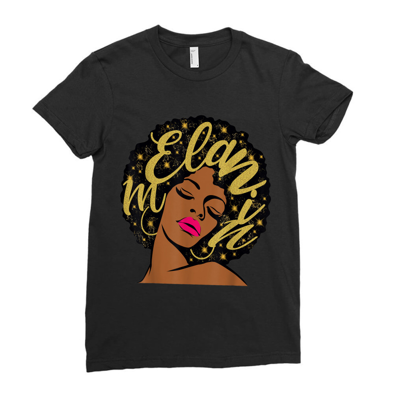 Gifts Stars Ethnic Lips Afro Diva Black Girl Magic Melanin Ladies Fitted T-Shirt by KYLEEORGE | Artistshot