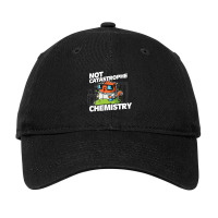 Not Catastrophe Chemistry Pun Cat Shirt Funny Chemistry Cat Humor Scie Adjustable Cap | Artistshot