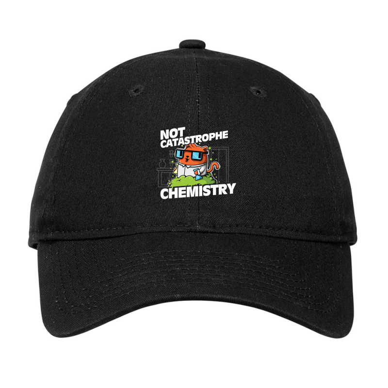 Not Catastrophe Chemistry Pun Cat Shirt Funny Chemistry Cat Humor Scie Adjustable Cap by Pannell Quintero | Artistshot