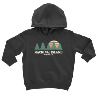 Mackinac Island Mi Vintage Throwback Retro 70s Toddler Hoodie | Artistshot